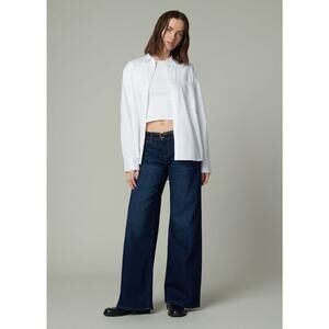 Joe's Jeans Lou Lou Dark Blue Flare & Wide Leg Jeans